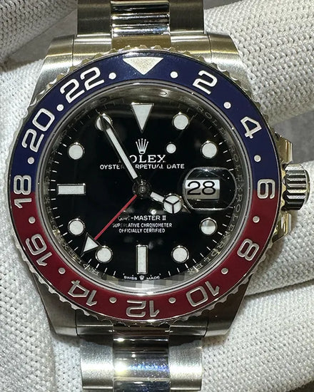 2022 Rolex GMT-Master II "Pepsi" 40MM Black Dial Oyster Bracelet (126710BLRO)