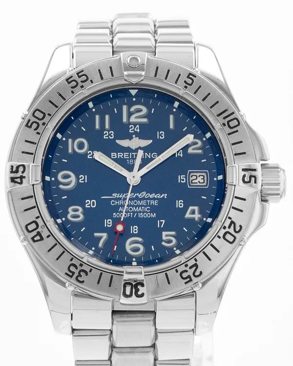 Breitling Superocean 42MM Blue Dial Steel Bracelet (A17360)