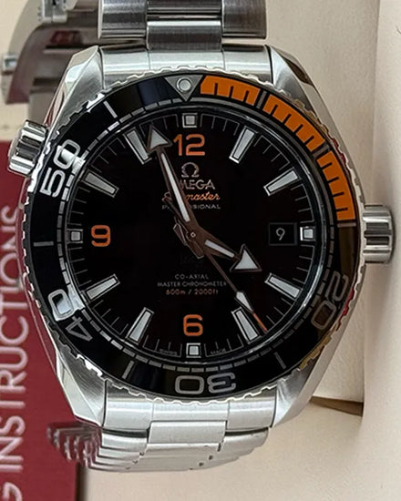 2020 Omega Seamaster Planet Ocean 600M 43.5MM Black Dial Steel Bracelet (215.30.44.21.01.002)