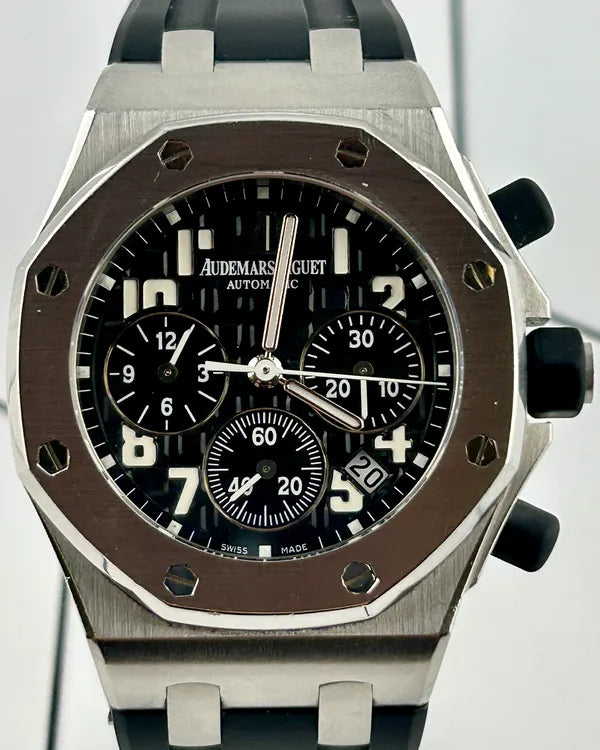 Audemars Piguet Royal Oak Offshore 37MM Black Dial Rubber Strap (26283ST)