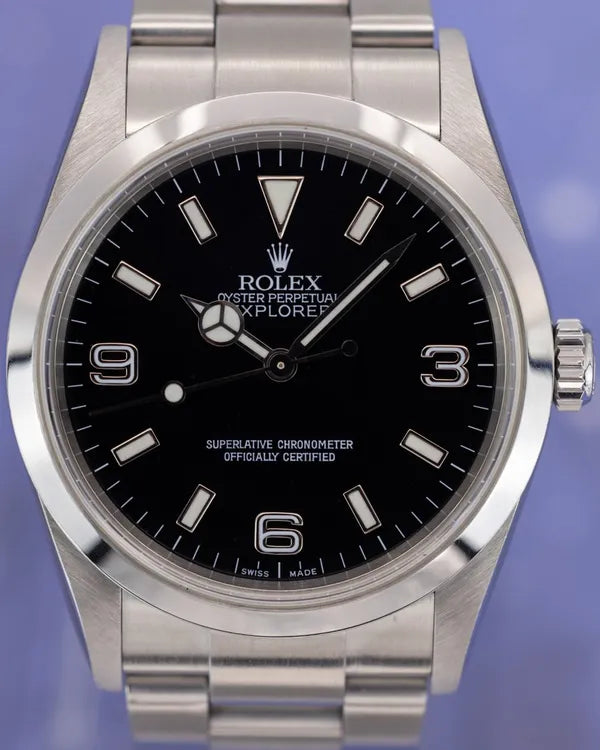 Rolex Explorer 36MM Black Dial Oyster Steel Bracelet (114270)