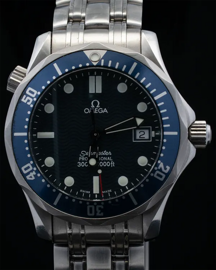 Omega Seamaster Diver 300M 36.25MM Quartz Blue Dial Steel Bracelet (2561.80.00)