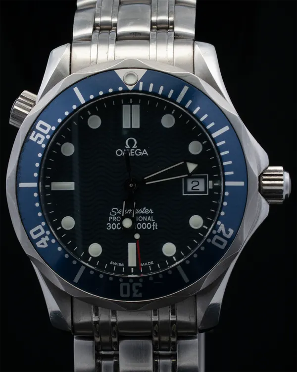 Omega Seamaster Diver 300M 36.25MM Quartz Blue Dial Steel Bracelet (2561.80.00)