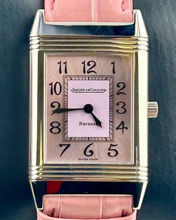 2003 Jaeger-LeCoultre Reverso Classic 25MM Quartz Pink Dial Leather Strap (Q2518460)