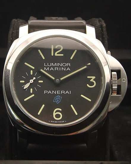 No Reserve - Panerai Luminor Marina 44MM Black Dial Rubber Strap (PAM00777)