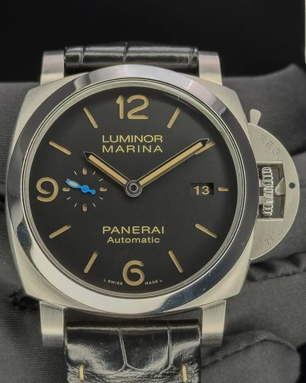 Panerai Luminor Marina 1950 3 Days 44MM Black Dial Leather Strap (PAM01312)