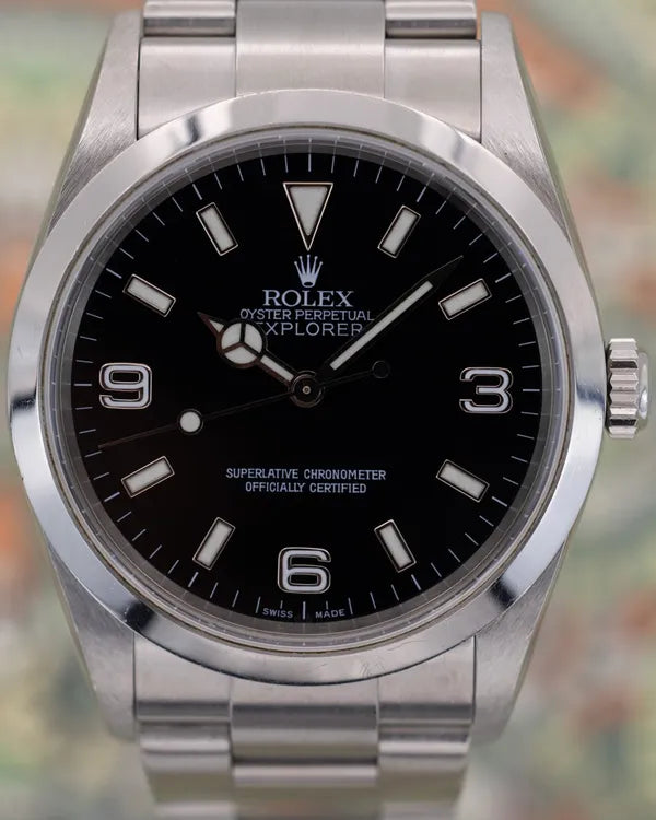 2002 Rolex Explorer 36MM Black Dial Oyster Bracelet (114270)