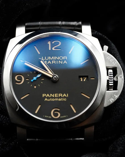 Panerai Luminor Marina 1950 3 Days 44MM Black Dial Leather Strap (PAM01312)