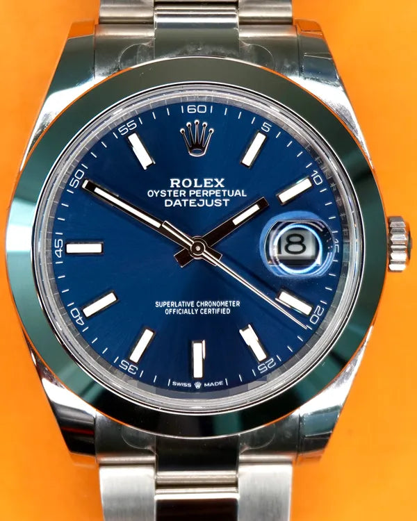 2022 Rolex Datejust 41MM Blue Dial Oyster Bracelet (126300)