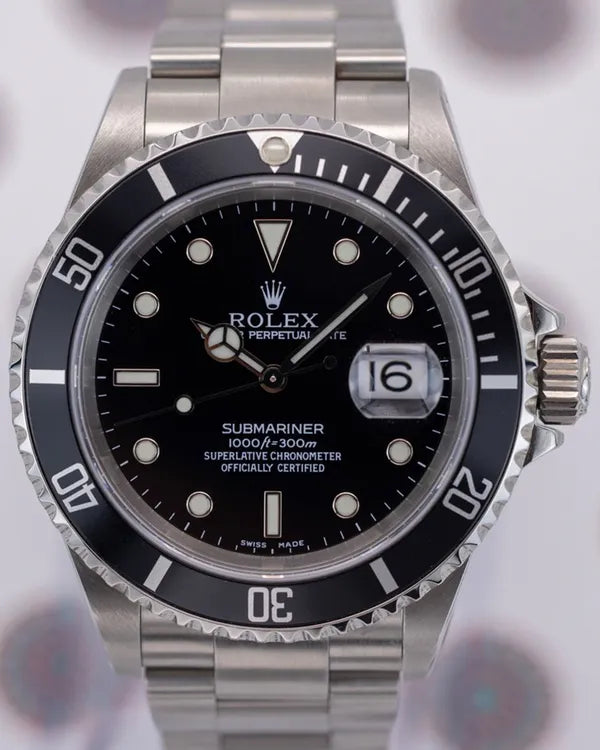 2022 (Y Serial) Rolex Submariner Date 40MM Black Dial Oyster Bracelet (16610)
