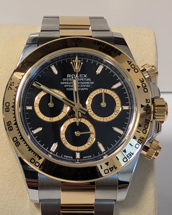 2025 Rolex Cosmograph Daytona 40MM Black Dial Two-Tone Oyster Bracelet (126503)