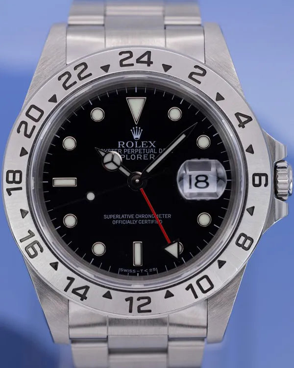 1998 (U Serial) Rolex Explorer II 40MM Black Dial Oyster Bracelet (16570)