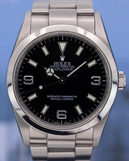 2001 (K Serial) Rolex Explorer 36MM Black Dial Oyster Bracelet (114270)