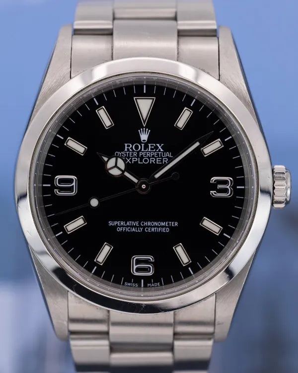 Rolex Explorer 36MM Black Dial Oyster Bracelet (114270)