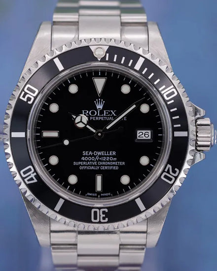 2001 Rolex Sea-Dweller 4000 40MM Black Dial Oyster Bracelet (16600)