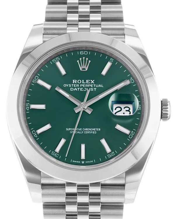 2025 Rolex Datejust 41MM Green Dial Jubilee Bracelet (126300)