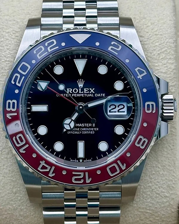 2022 Rolex GMT-Master II "Pepsi" 40MM Black Dial Jubilee Bracelet (126710BLRO)