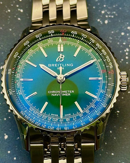 2025 Breitling Navitimer 41MM Green Dial Steel Bracelet (A17329)