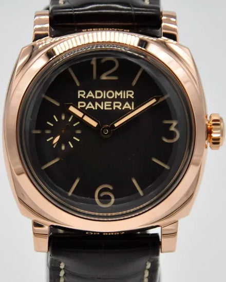 Panerai Radiomir 1940 Oro Rosso L.E. 47MM Brown Dial Leather Strap (PAM00398)