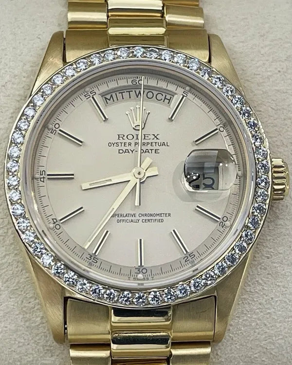1972 Rolex Day-Date 36MM Champagne Dial Yellow Gold President Bracelet (1803)