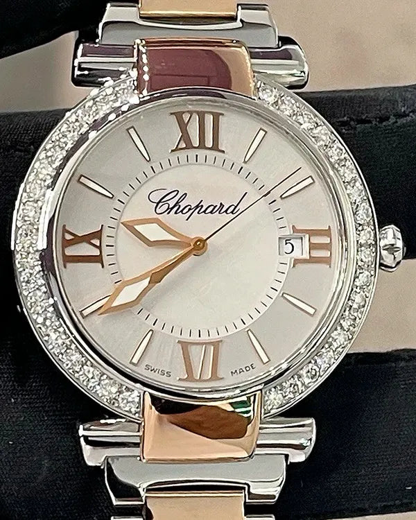 Chopard Imperiale 36MM Quartz Mother of Pearl Dial Two-Tone Bracelet (388532)
