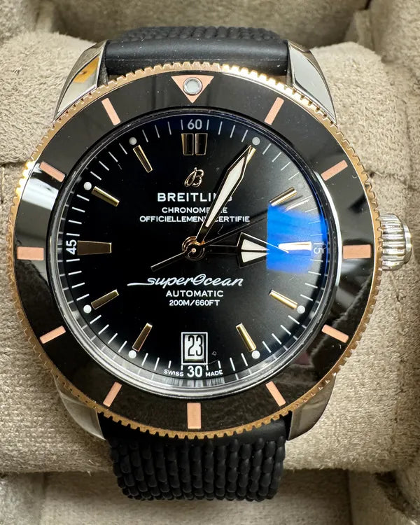 2023 Breitling Superocean Heritage B20 S.E. 42MM Black Dial Rubber Strap (UB2010121B1S1)