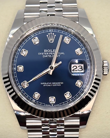 2025 Rolex Datejust 41MM Blue Dial Jubilee Bracelet (126334)