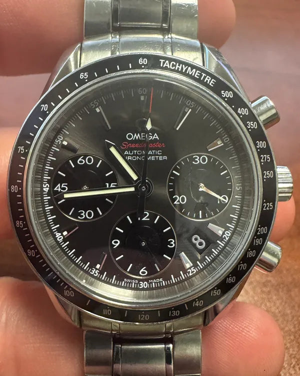 2012 Omega Speedmaster Date 40MM Grey Dial Steel Bracelet (323.30.40.40.06.001)