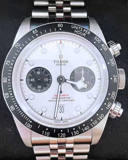 2025 Tudor Black Bay Chrono "Panda" 41MM White Dial Steel Bracelet (79360N)