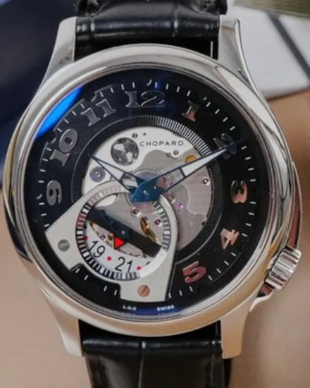 2021 Chopard L.U.C. Tech Twist L.E. 41MM Skeleton Dial Leather Strap (168490-3003)