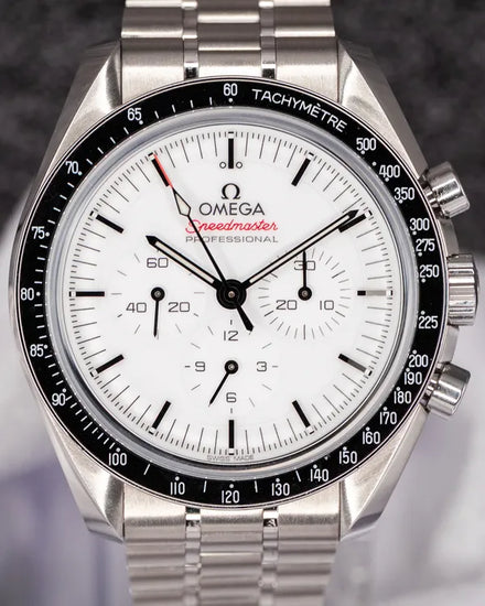 2025 Omega Speedmaster Professional Moonwatch 42MM White Dial Steel Bracelet (310.30.42.50.04.001)