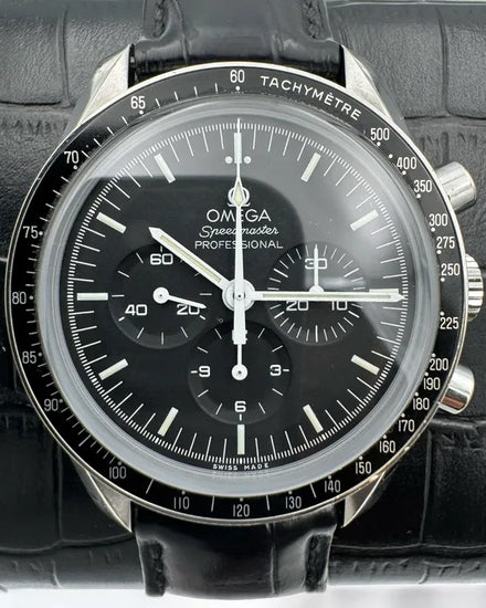 2020 Omega Speedmaster Professional Moonwatch "First Watch On The Moon" 42MM Black Dial Leather Strap (311.33.42.30.01.002)