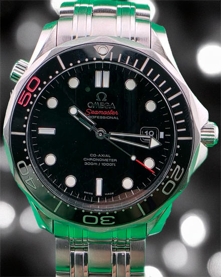 Omega Seamaster Diver 300M "James Bond 50th Anniversary" L.E. 41MM Black Dial Steel Bracelet (212.30.41.20.01.005)