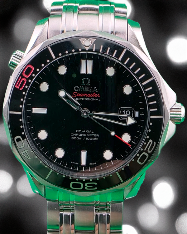 Omega Seamaster Diver 300M "James Bond 50th Anniversary" L.E. 41MM Black Dial Steel Bracelet (212.30.41.20.01.005)