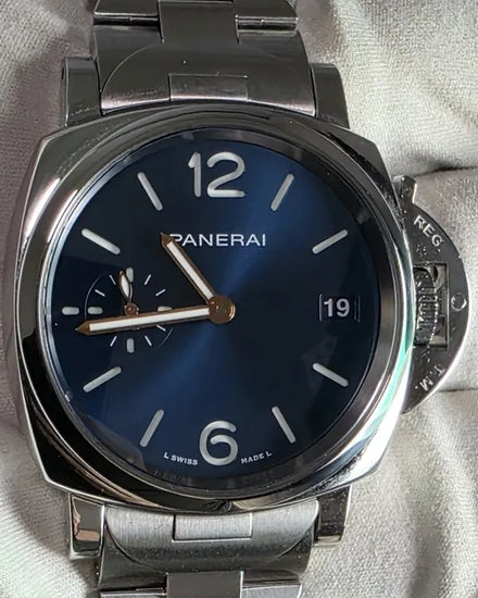 2022 Panerai Luminor Due 38MM Blue Dial Steel Bracelet (PAM01123)