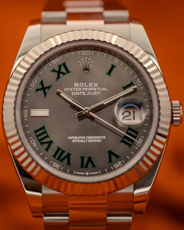 2019 Rolex Datejust "Wimbledon" 41MM Slate Dial Oyster Bracelet (126334)