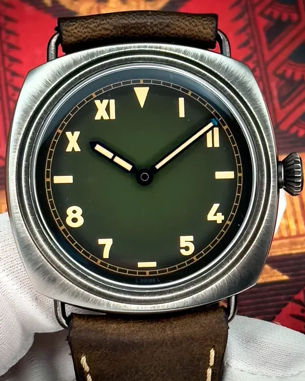 2024 Panerai Radiomir "California" 8 Days 45MM Green Dial Leather Strap (PAM01349)