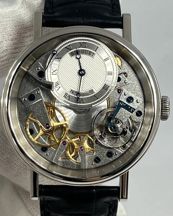 2017 Breguet Tradition 40MM Skeleton Dial Leather Strap (7057BB/11/9W6)