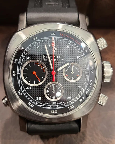 2007 Panerai Ferrari Granturismo Rattrapante L.E. 45MM Black Dial Rubber Strap (FER00005)