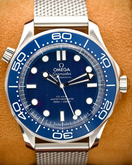 2025 Omega Seamaster Diver 300M "James Bond 60th Anniversary" 42MM Blue Dial Steel Bracelet (210.30.42.20.03.002)