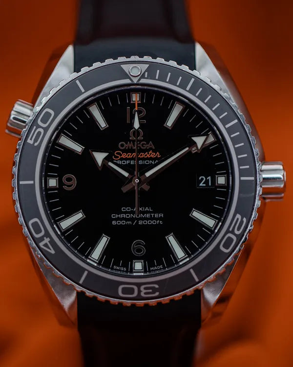Omega Seamaster Planet Ocean 600M 42MM Black Dial Rubber Strap (232.32.42.21.01.003)