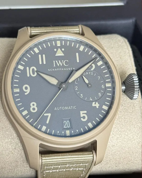 2023 IWC Schaffhausen Pilot Top Gun "Mojave Desert" 46MM Brown Dial Rubber Strap (IW506003)