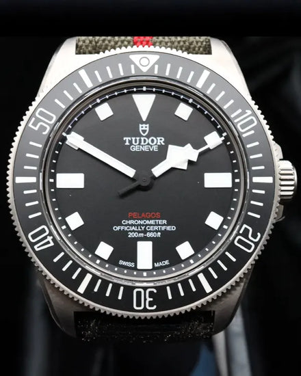 2023 Tudor Pelagos FXD 42MM Black Dial Textile Strap (25717N)