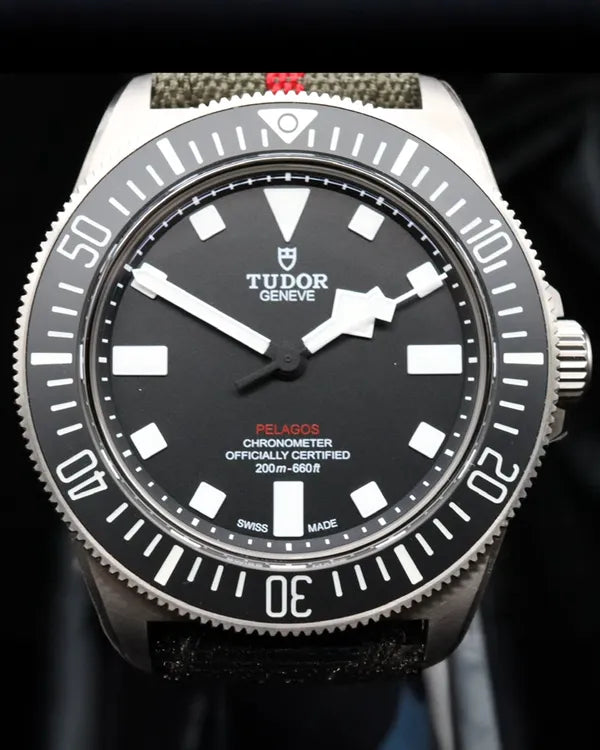 2023 Tudor Pelagos FXD 42MM Black Dial Textile Strap (25717N)