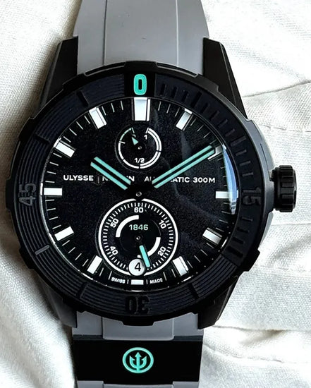 Ulysse Nardin Diver "One More Wave" L.E. 44MM Black Dial Rubber Strap (1183-170LE-2A-OMW)