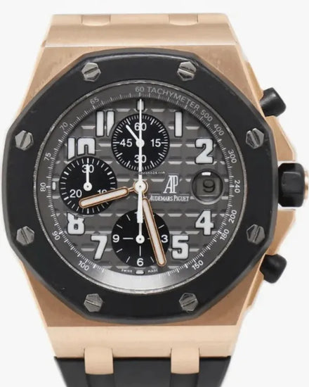 Audemars Piguet Royal Oak Offshore Chronograph 42MM Grey Dial Leather Strap (25940OK.OO.D002CA.01)