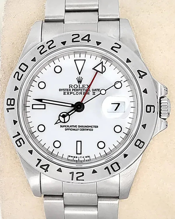 1997 Rolex Explorer II "Polar" 40MM White Dial Oyster Bracelet (16570)