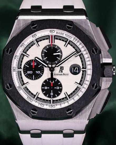 2012 Audemars Piguet Royal Oak Offshore Chronograph 44MM White Dial Rubber Strap (26400SO.OO.A002CA.01)