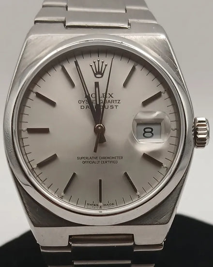 Rolex Datejust Oysterquartz 36MM Quartz Silver Dial Steel Bracelet (17000)