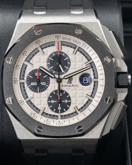 Audemars Piguet Royal Oak Offshore Chronograph "Panda" 44MM White Dial Rubber Strap (26400SO.OO.A002CA.01)
